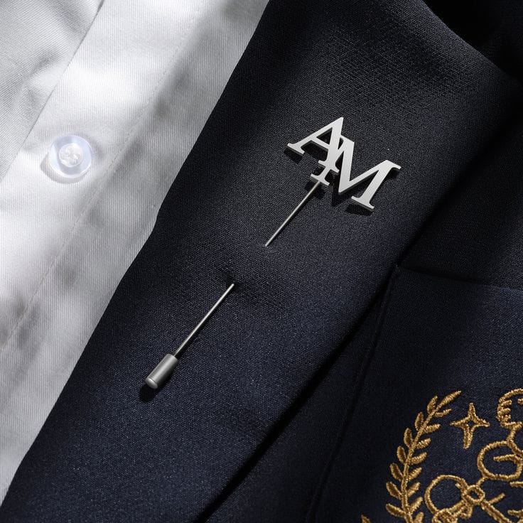 Initial Lapel Pin
