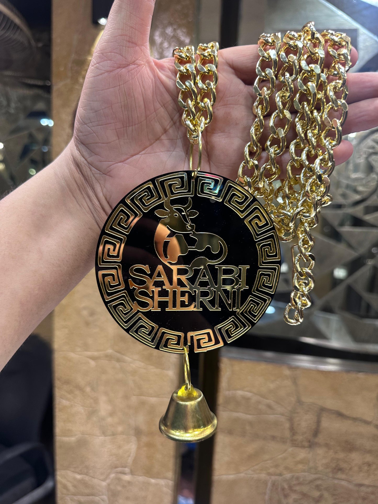 Acrylic Cow Necklace