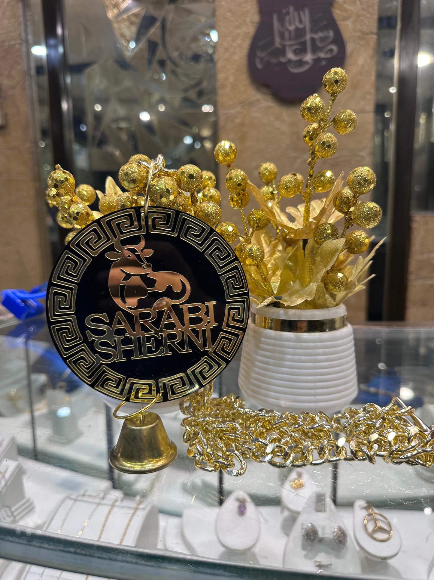 Acrylic Cow Necklace