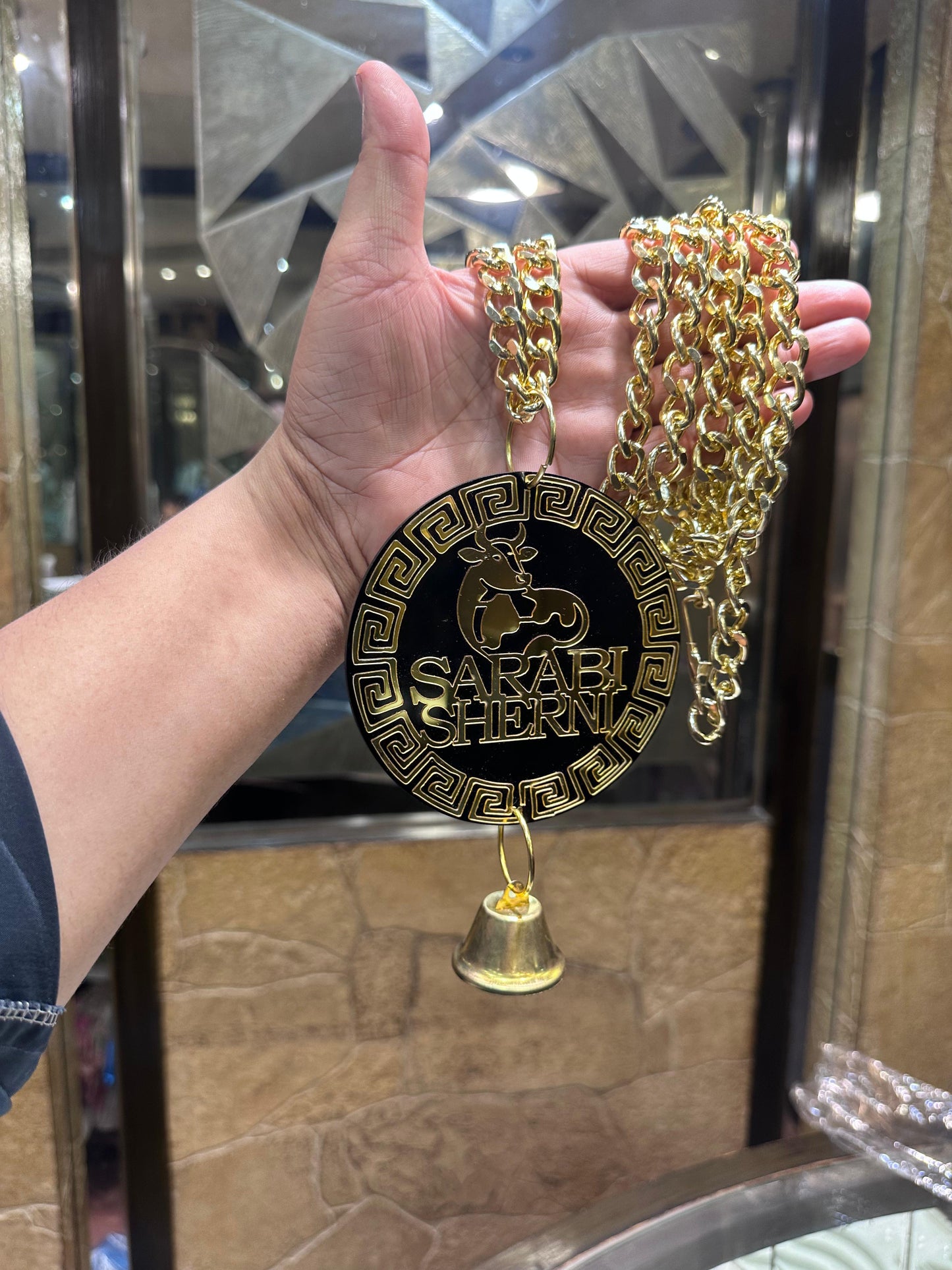 Acrylic Cow Necklace