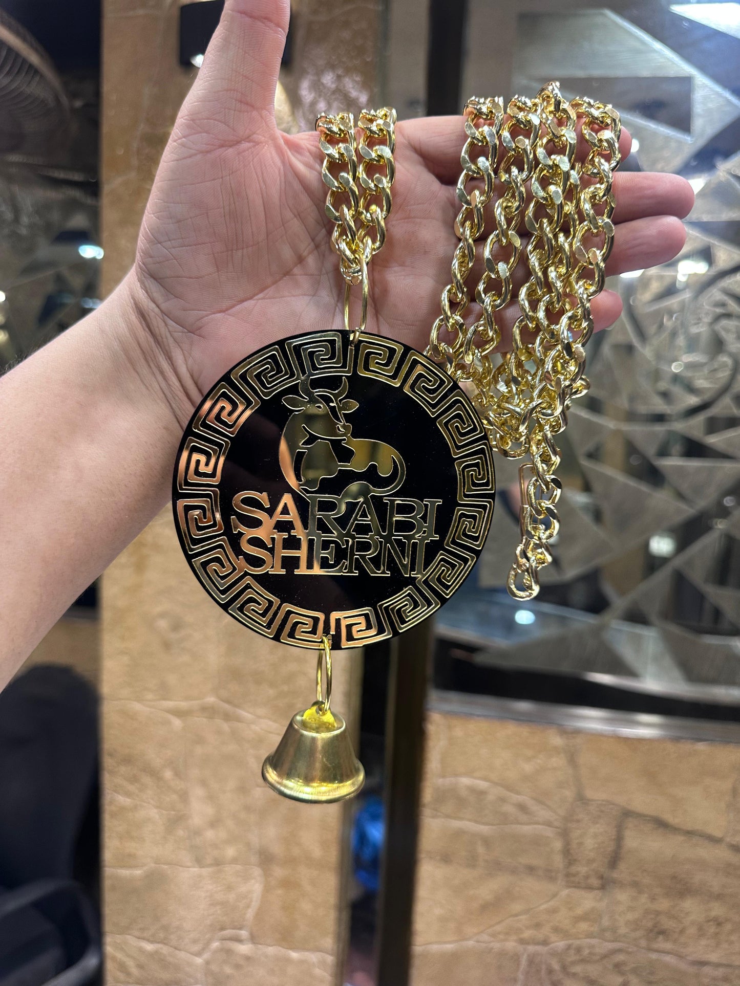 Acrylic Cow Necklace