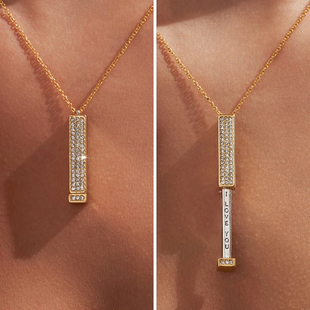 Secret I Love You Bar Necklace